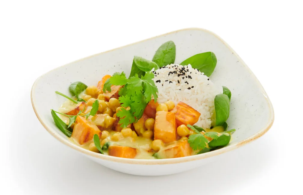 Süßkartoffel Spinat Curry